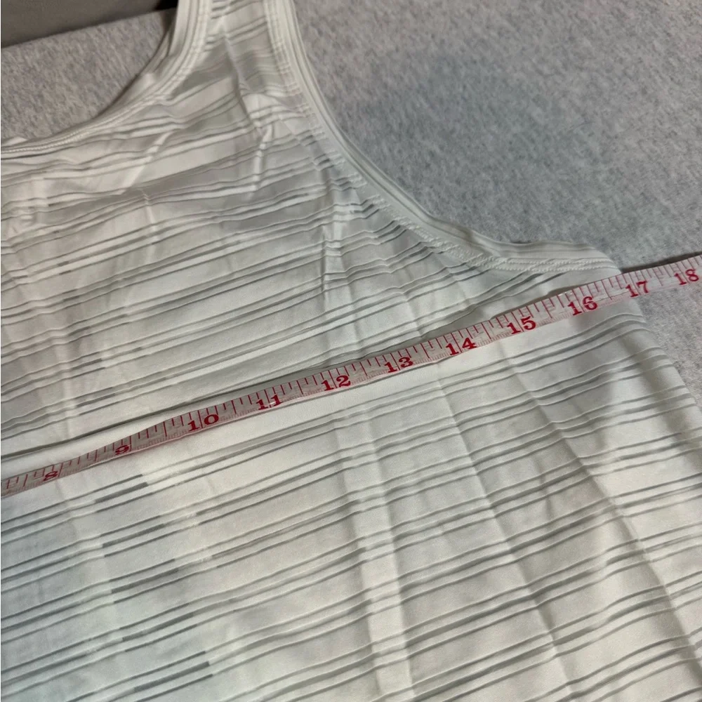 Lululemon Meet Halfway Tank – White‎ Striped 🤍✨